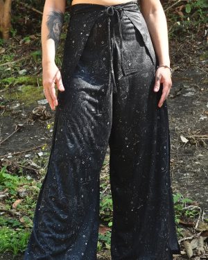 Mysterious Constellations Night Sky Printed Casual Pants